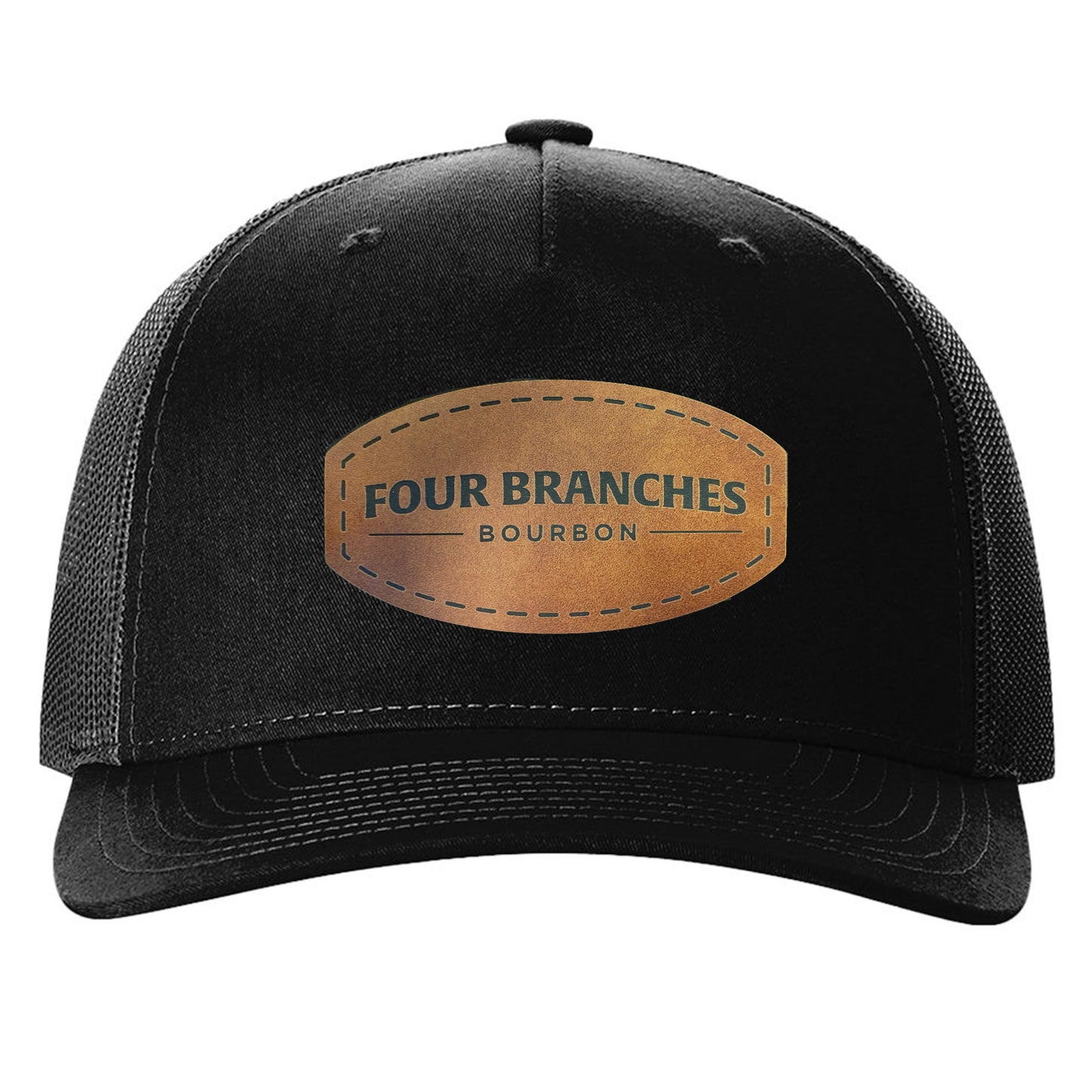 Four Branches Bourbon Leather Patch Hat