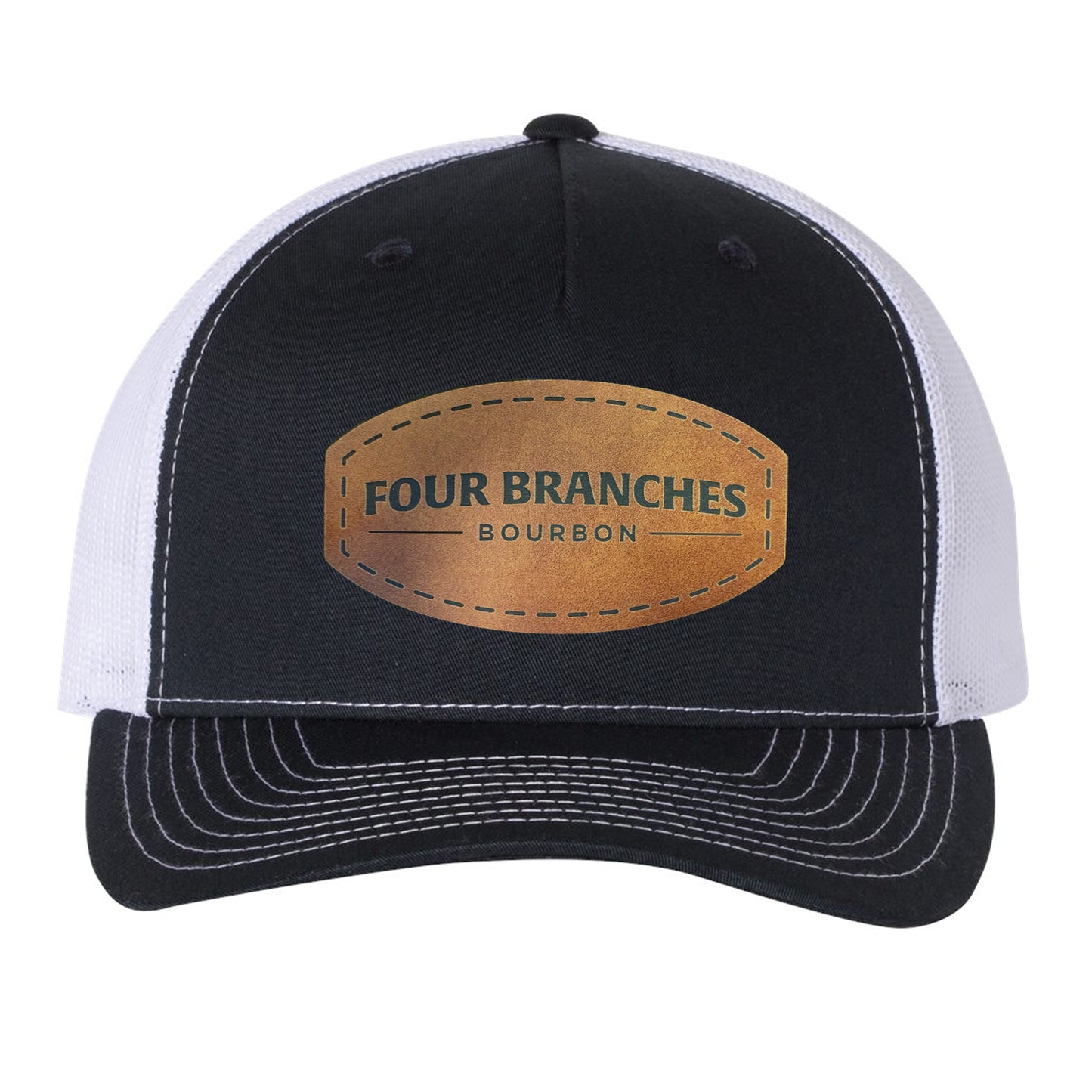 Four Branches Bourbon Leather Patch Hat