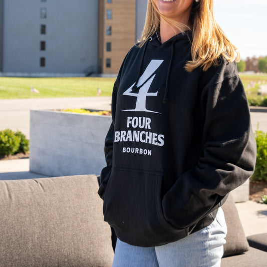 Four Branches Black Hoodie