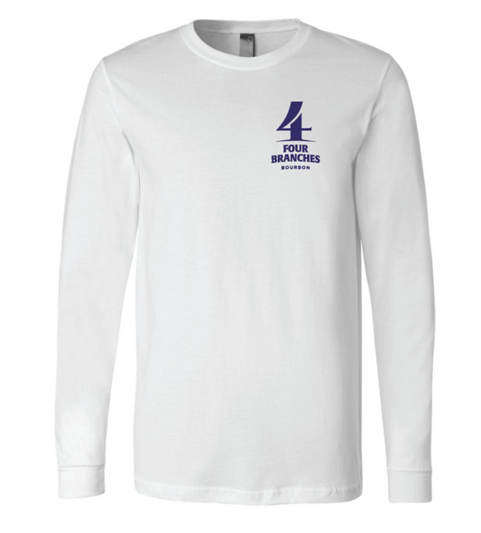 Four Branches White Long Sleeve T-shirt